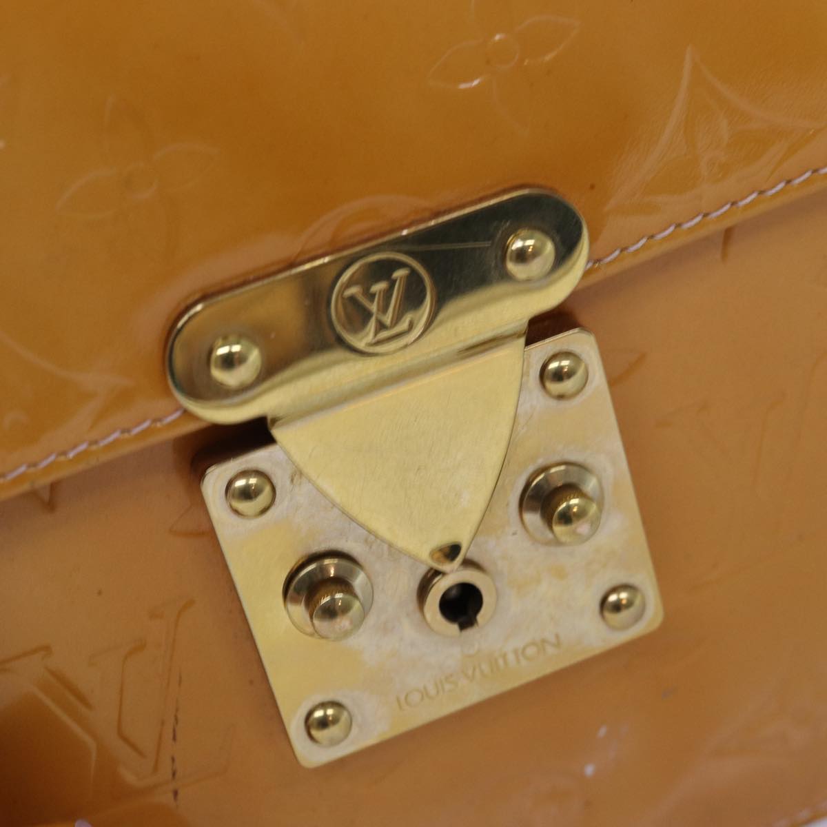 LOUIS VUITTON Vernis Spring Street Hand Bag Marshmallow Pink M91033 Auth yk12743