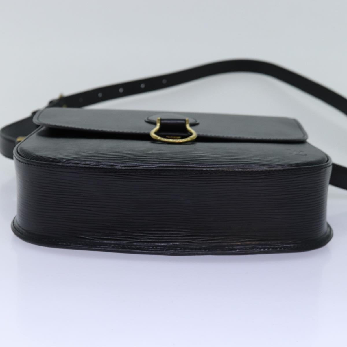 LOUIS VUITTON Epi Saint Cloud GM Shoulder Bag Black Noir M52192 LV Auth yk12765