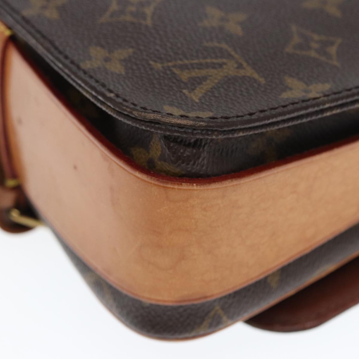 LOUIS VUITTON Monogram Cartouchiere MM Shoulder Bag M51253 LV Auth yk12766