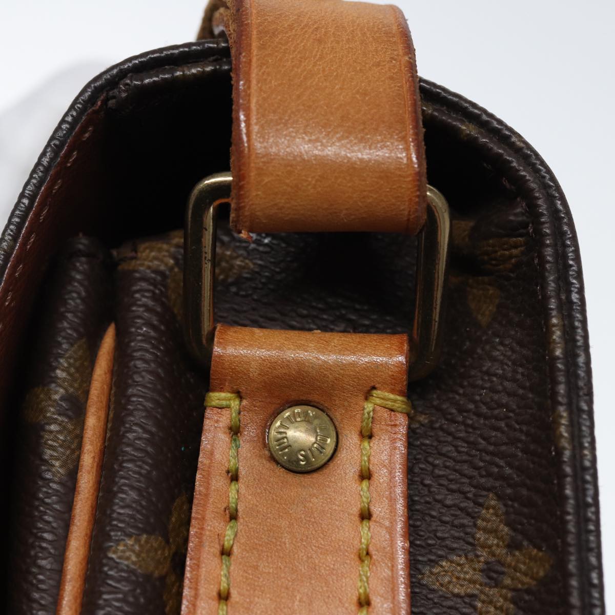 LOUIS VUITTON Monogram Cartouchiere MM Shoulder Bag M51253 LV Auth yk12766