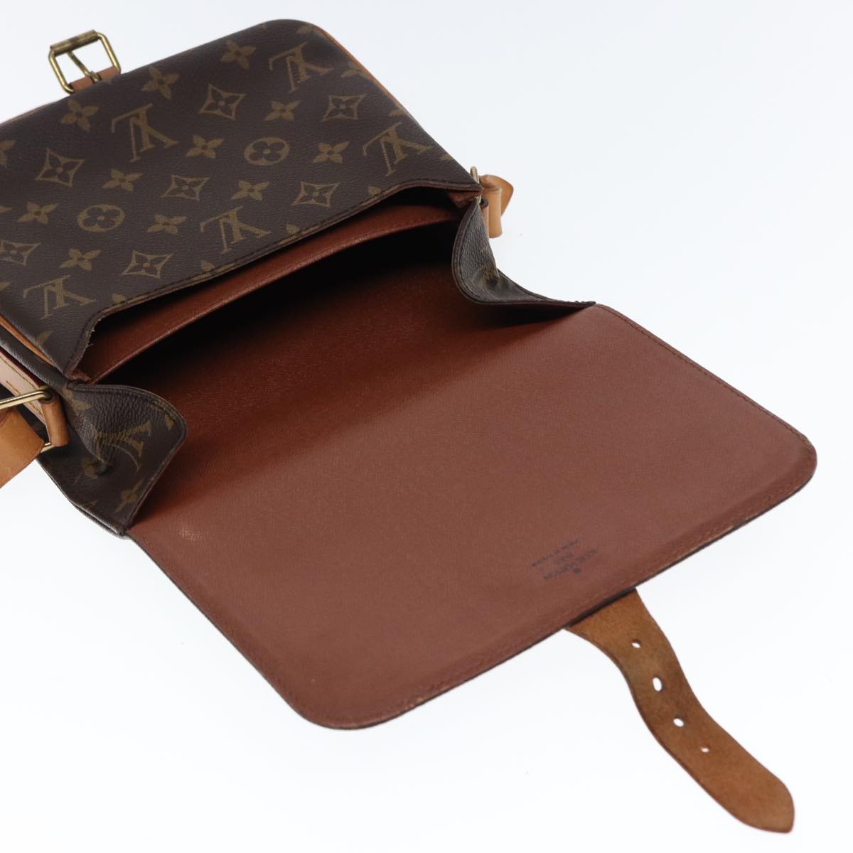 LOUIS VUITTON Monogram Cartouchiere MM Shoulder Bag M51253 LV Auth yk12766