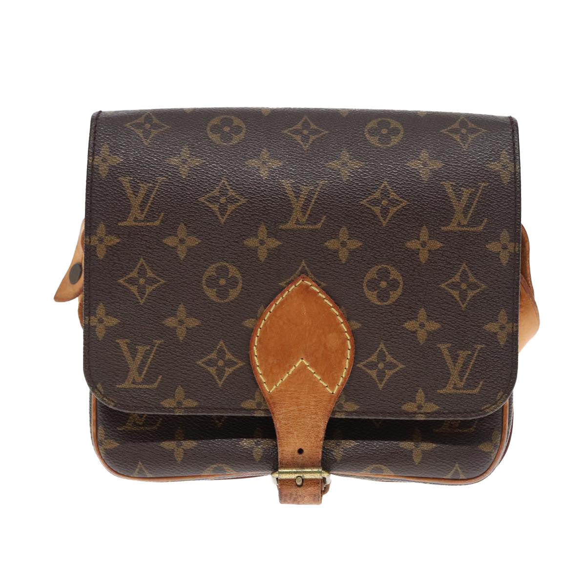 LOUIS VUITTON Monogram Cartouchiere MM Shoulder Bag M51253 LV Auth yk12766