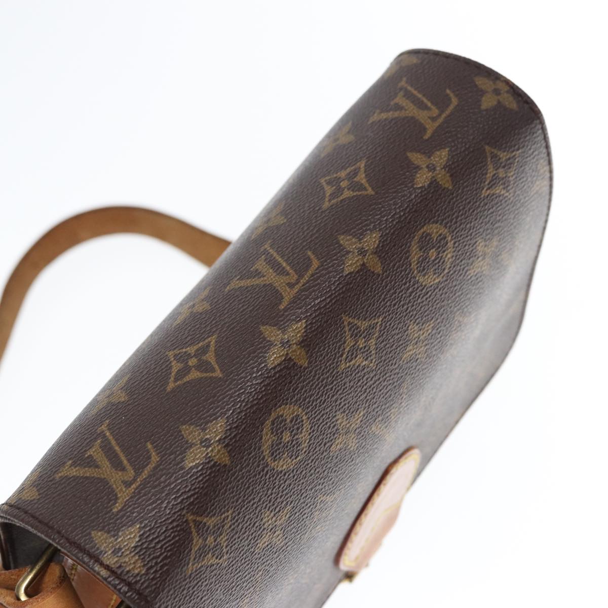 LOUIS VUITTON Monogram Cartouchiere MM Shoulder Bag M51253 LV Auth yk12766