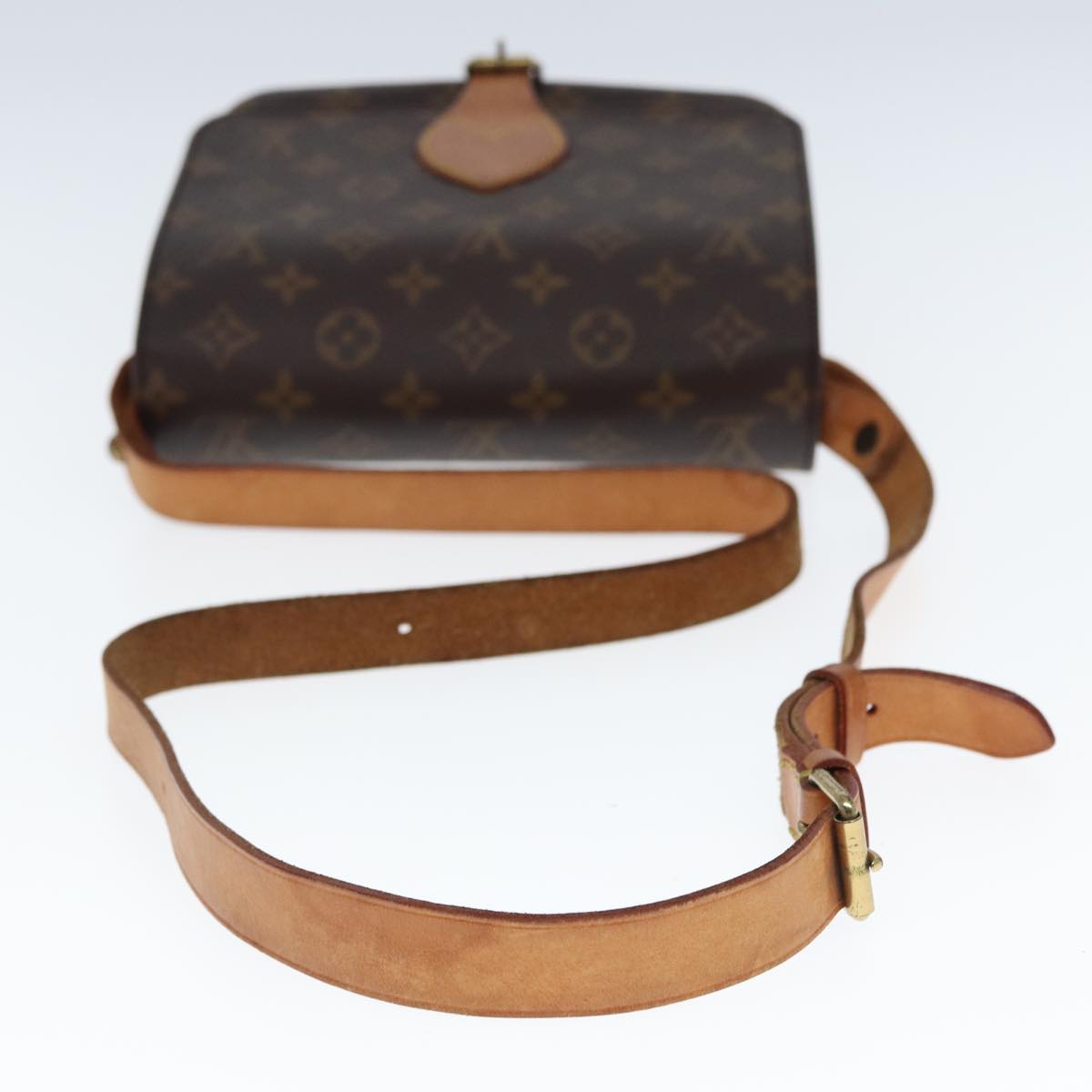 LOUIS VUITTON Monogram Cartouchiere MM Shoulder Bag M51253 LV Auth yk12766