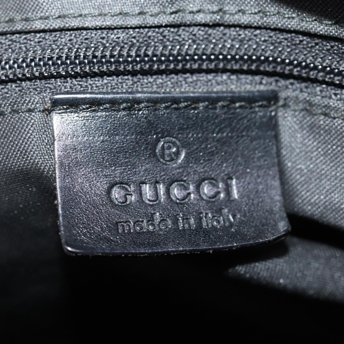 GUCCI GG Canvas Tote Bag Black 001 3705 Auth yk12781