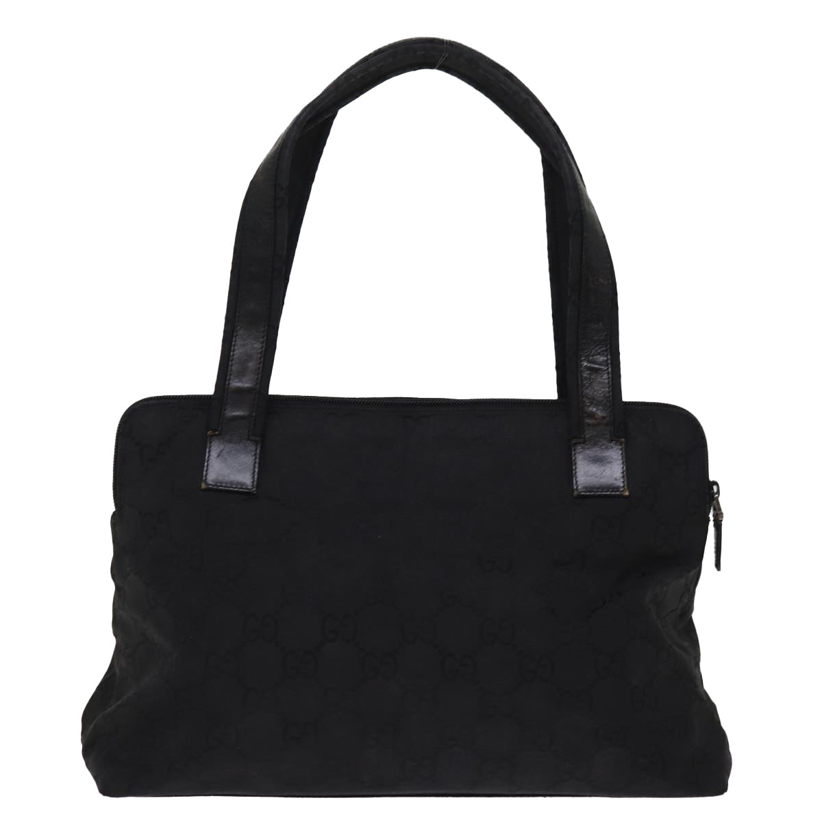 GUCCI GG Canvas Tote Bag Black 001 3705 Auth yk12781