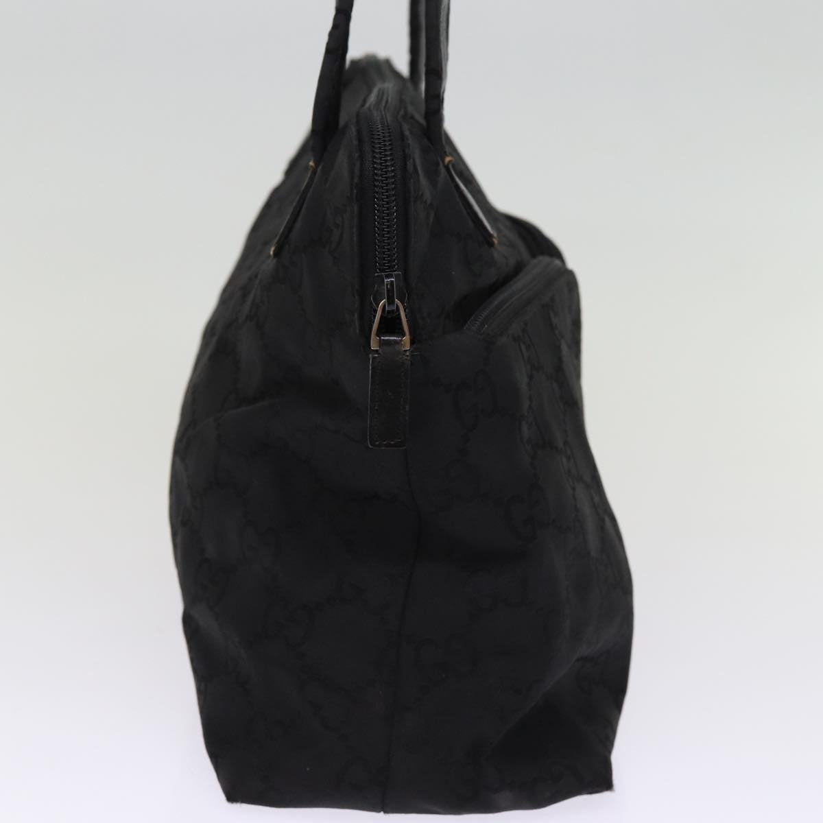 GUCCI GG Canvas Tote Bag Black 001 3705 Auth yk12781