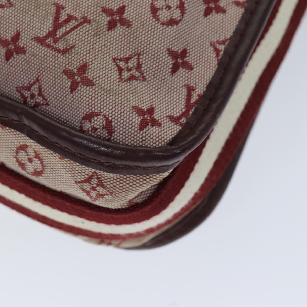 LOUIS VUITTON Monogram Mini Besace Mary Kate Bag Red M92321 LV Auth yk12788