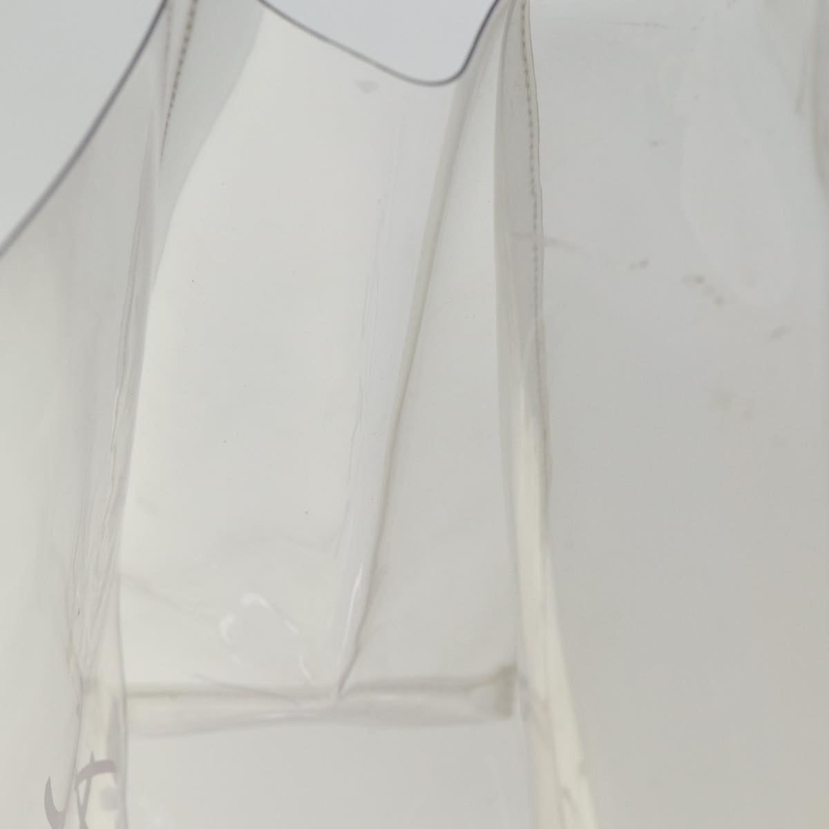 HERMES Vinyl Kelly Hand Bag Vinyl Clear Auth yk12805