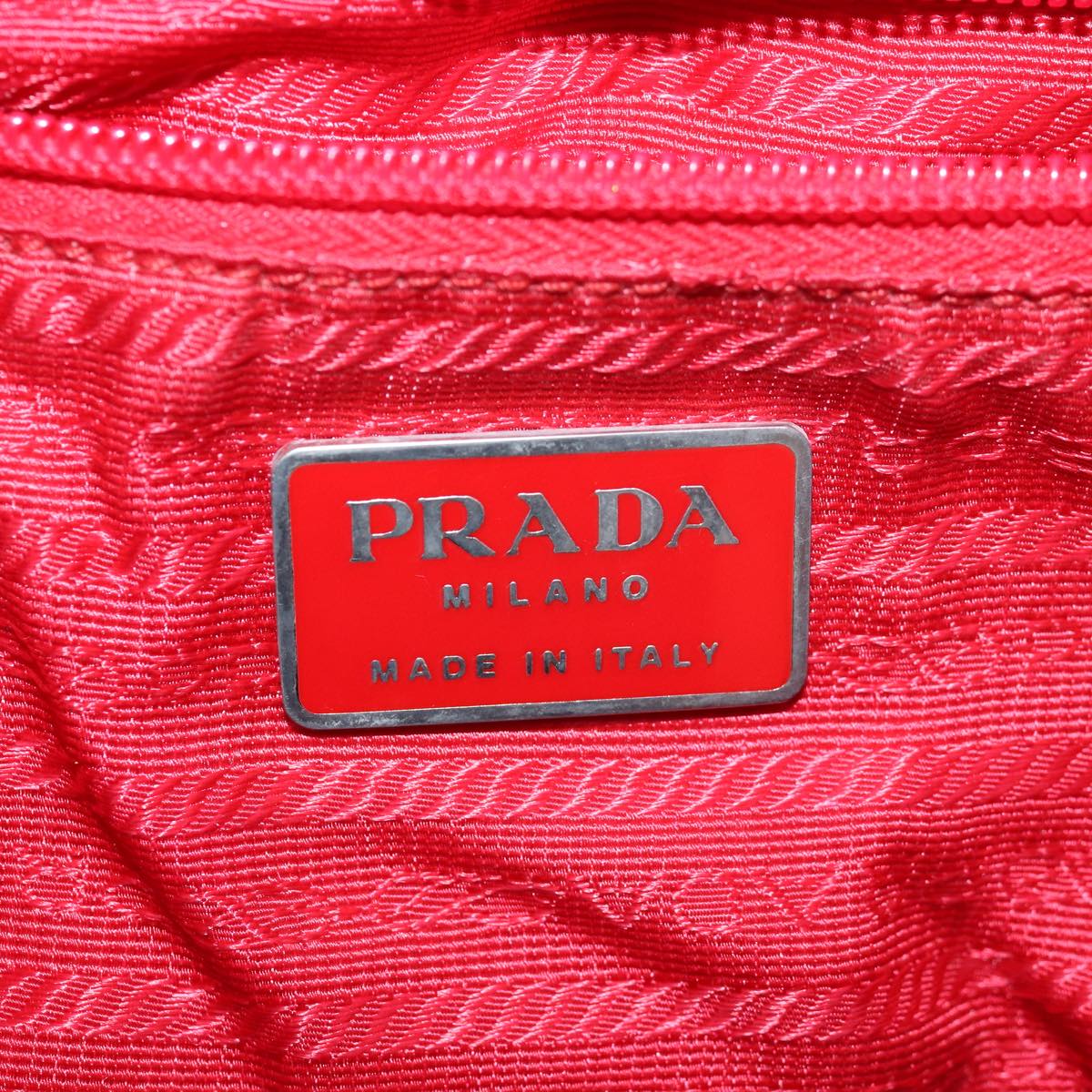 PRADA Backpack Nylon Red Auth yk12814