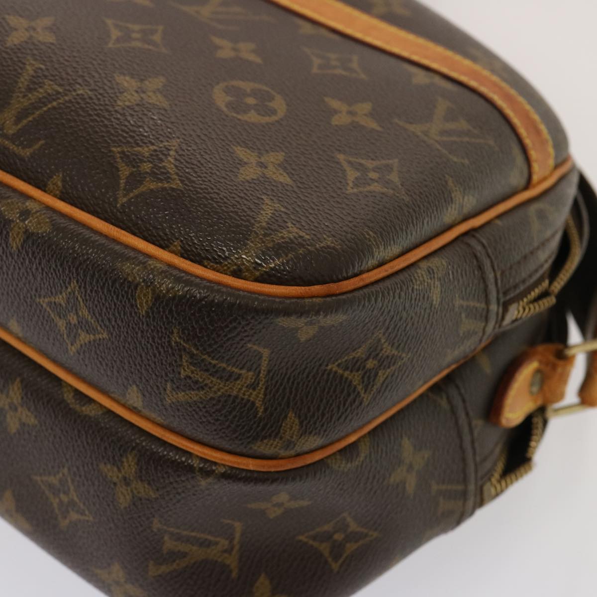 LOUIS VUITTON Monogram Reporter PM Shoulder Bag M45254 LV Auth yk12833