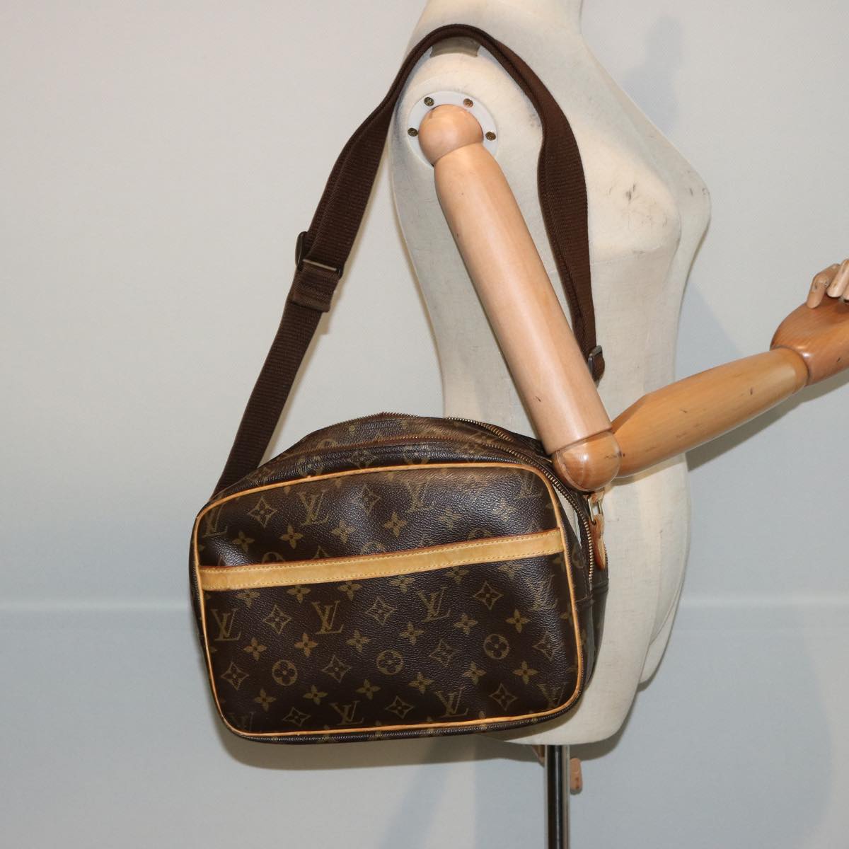 LOUIS VUITTON Monogram Reporter PM Shoulder Bag M45254 LV Auth yk12837