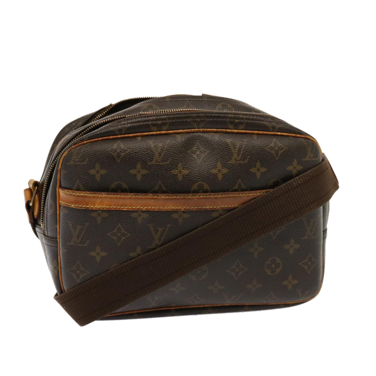 LOUIS VUITTON Monogram Reporter PM Shoulder Bag M45254 LV Auth yk12838