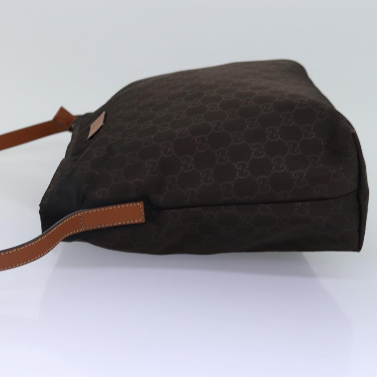 GUCCI GG Canvas Shoulder Bag Nylon Brown 308840 Auth yk12840