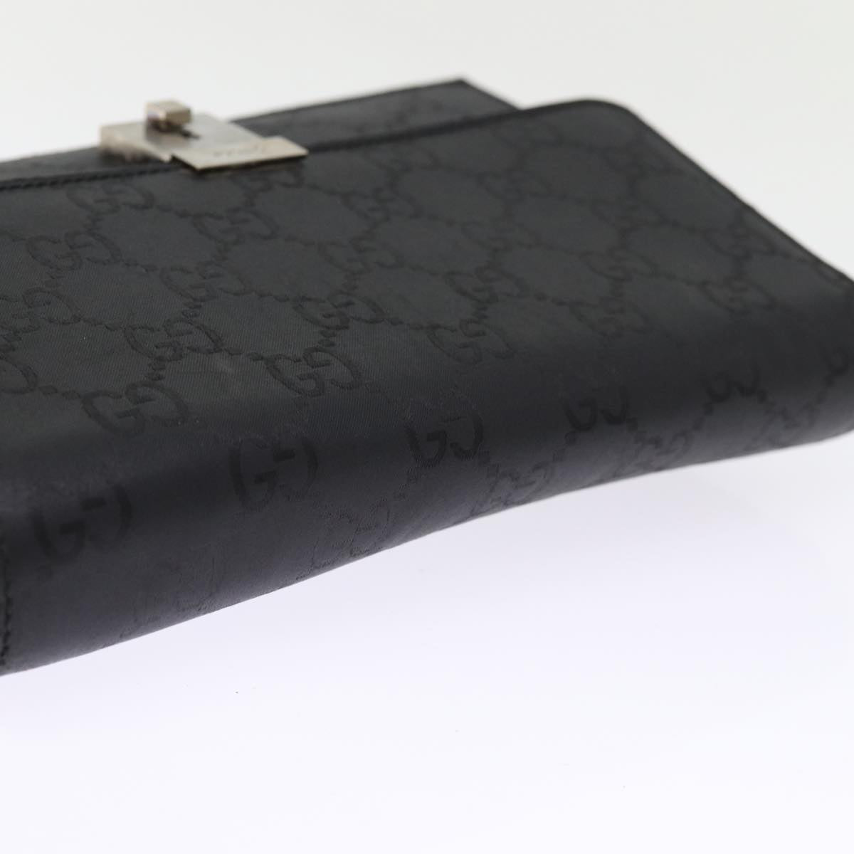 GUCCI GG Canvas Clutch Bag Black Auth yk12865