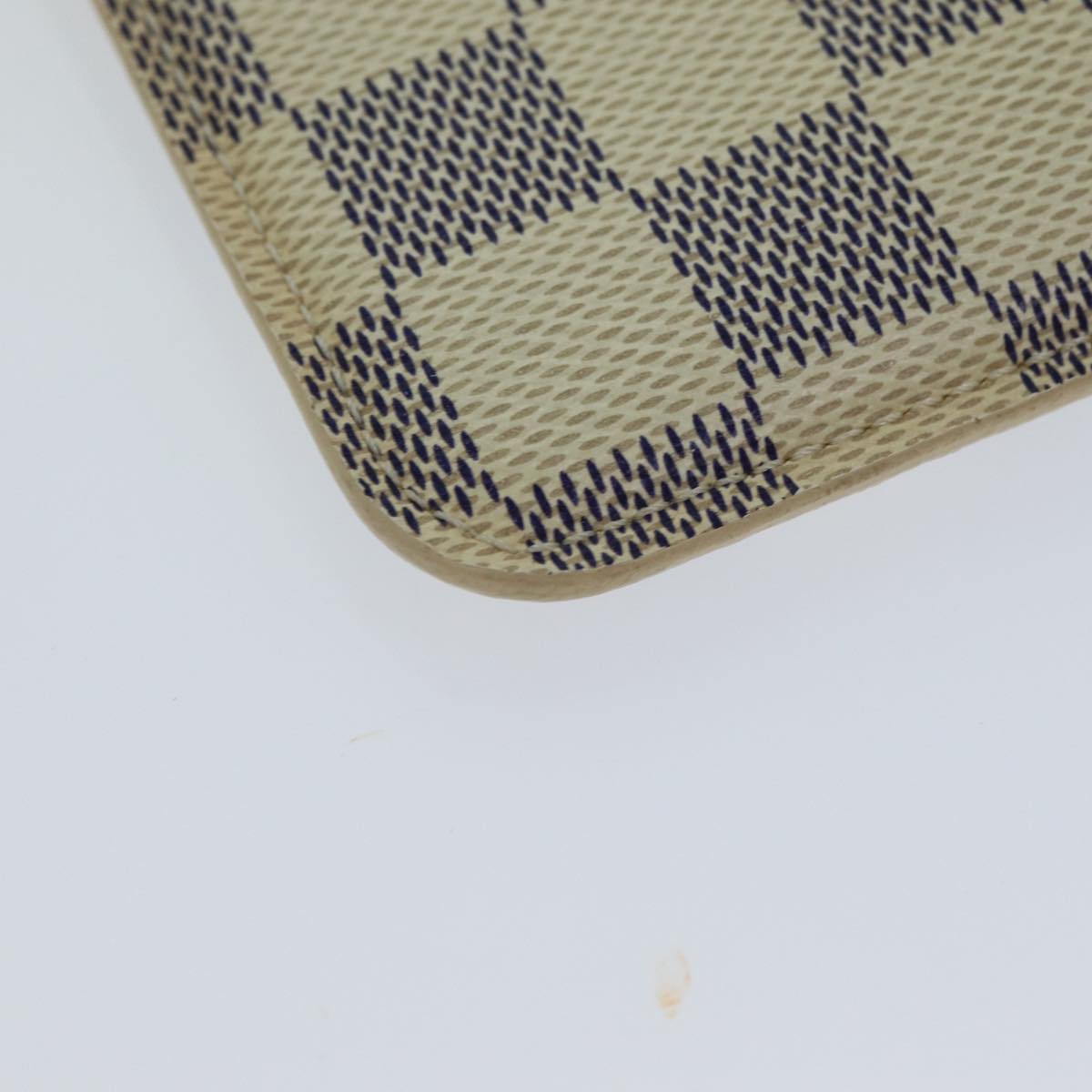 LOUIS VUITTON Damier Azur Etui Lunettes MM Glasses Case N60025 LV Auth yk12876