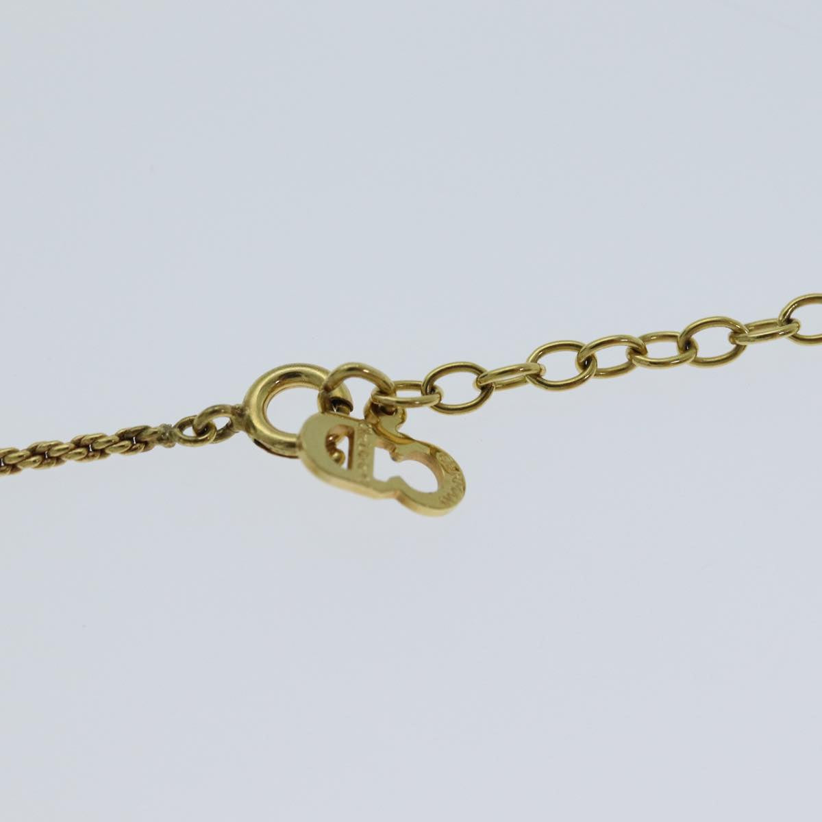 Christian Dior Necklace metal Gold Auth yk12885