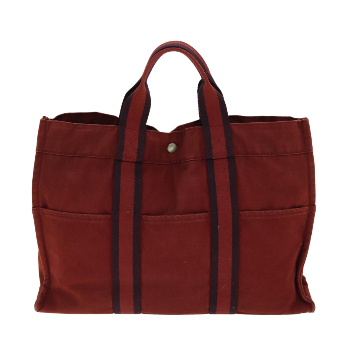 HERMES Hand Bag Red Wine Red Auth yk12913 - 0