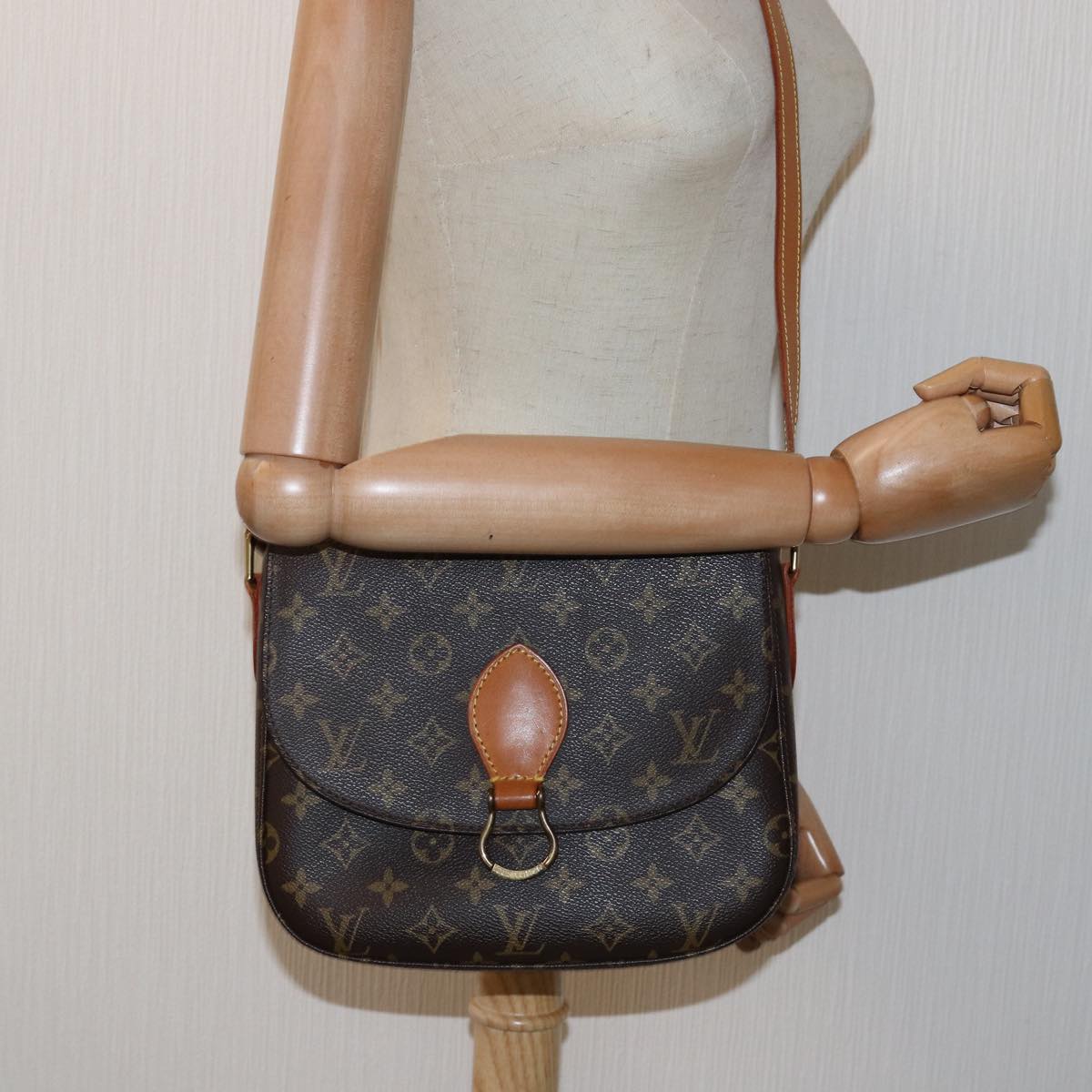 LOUIS VUITTON Monogram Saint Cloud GM Shoulder Bag M51242 LV Auth yk12987