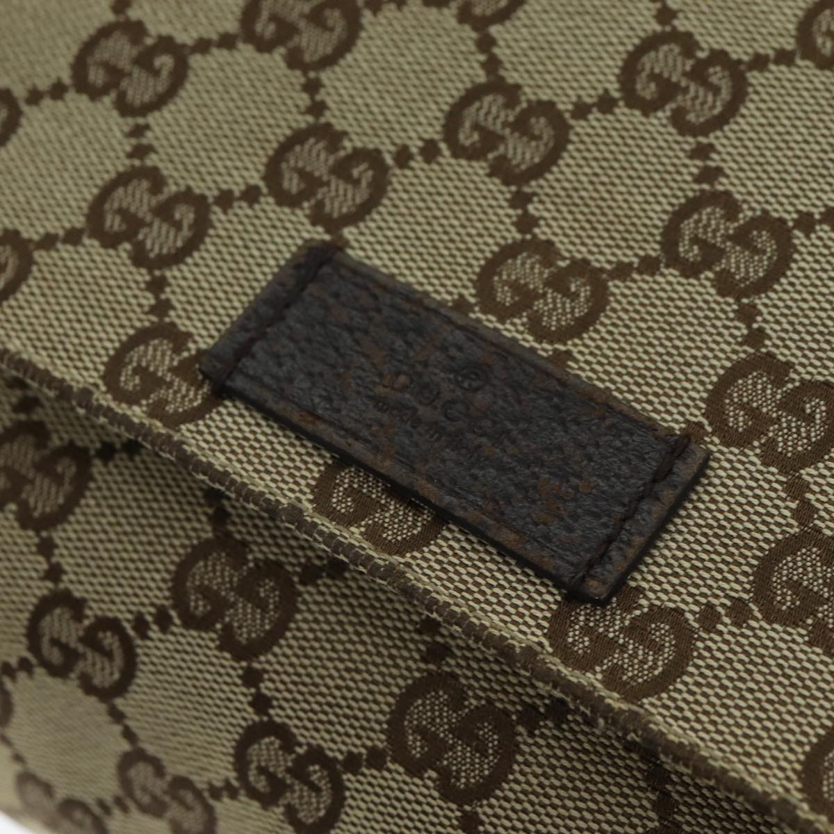 GUCCI GG Canvas Shoulder Bag Beige 146236 Auth yk12996