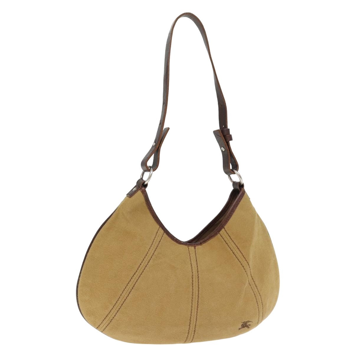 BURBERRY Blue Label Shoulder Bag Canvas Beige Auth yk13006