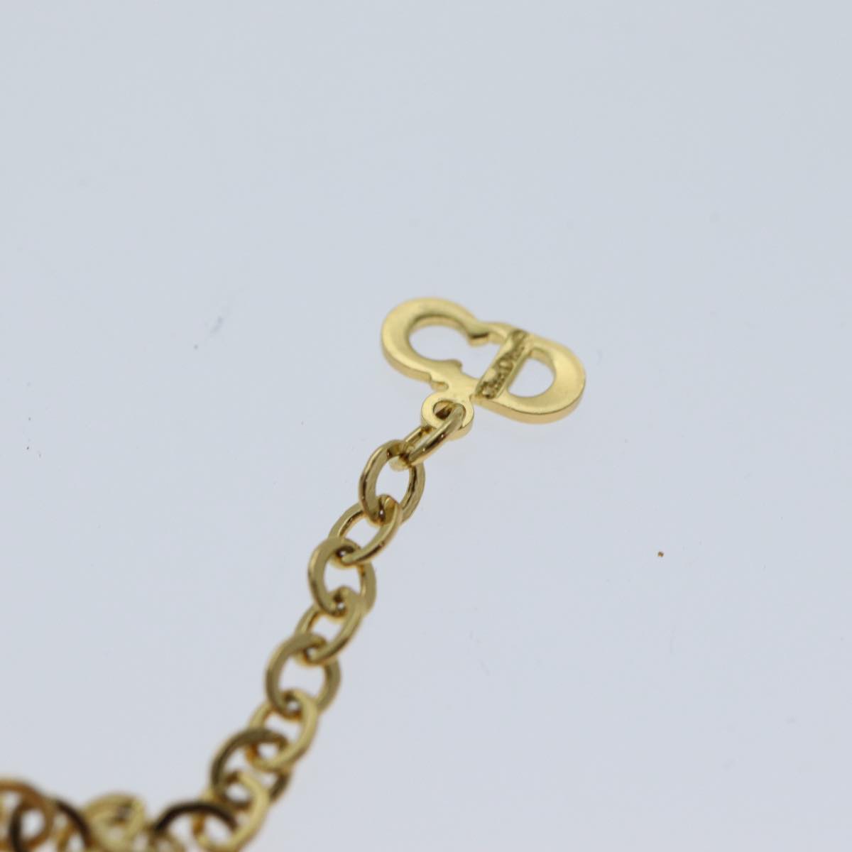 Christian Dior Necklace metal Gold Auth yk13050