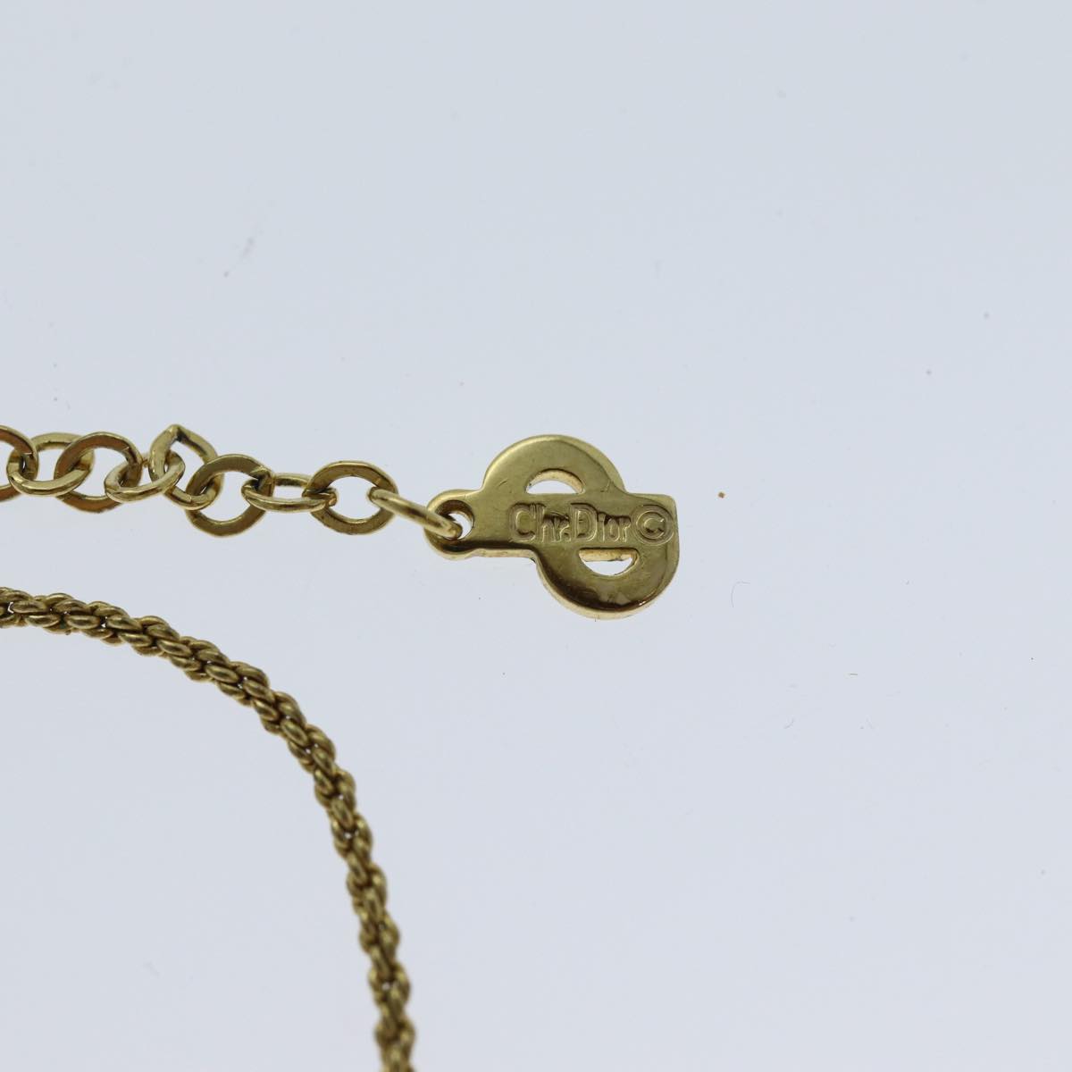 Christian Dior Necklace metal Gold Auth yk13067