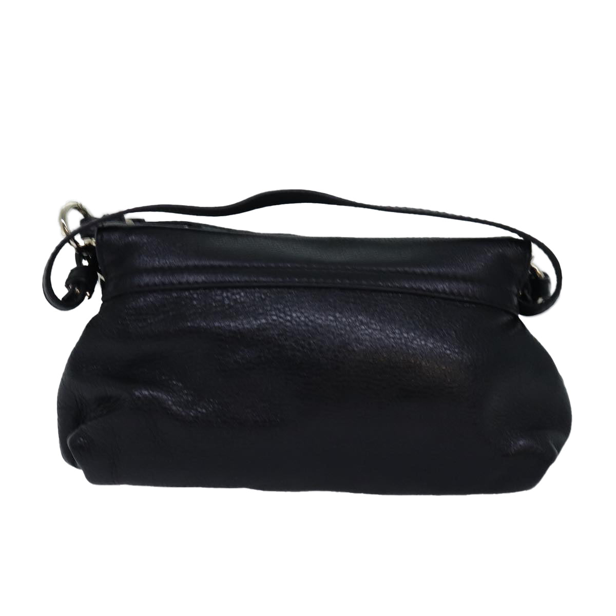 Chloe Lily Hand Bag Leather 2way Black Auth yk13078 - 0