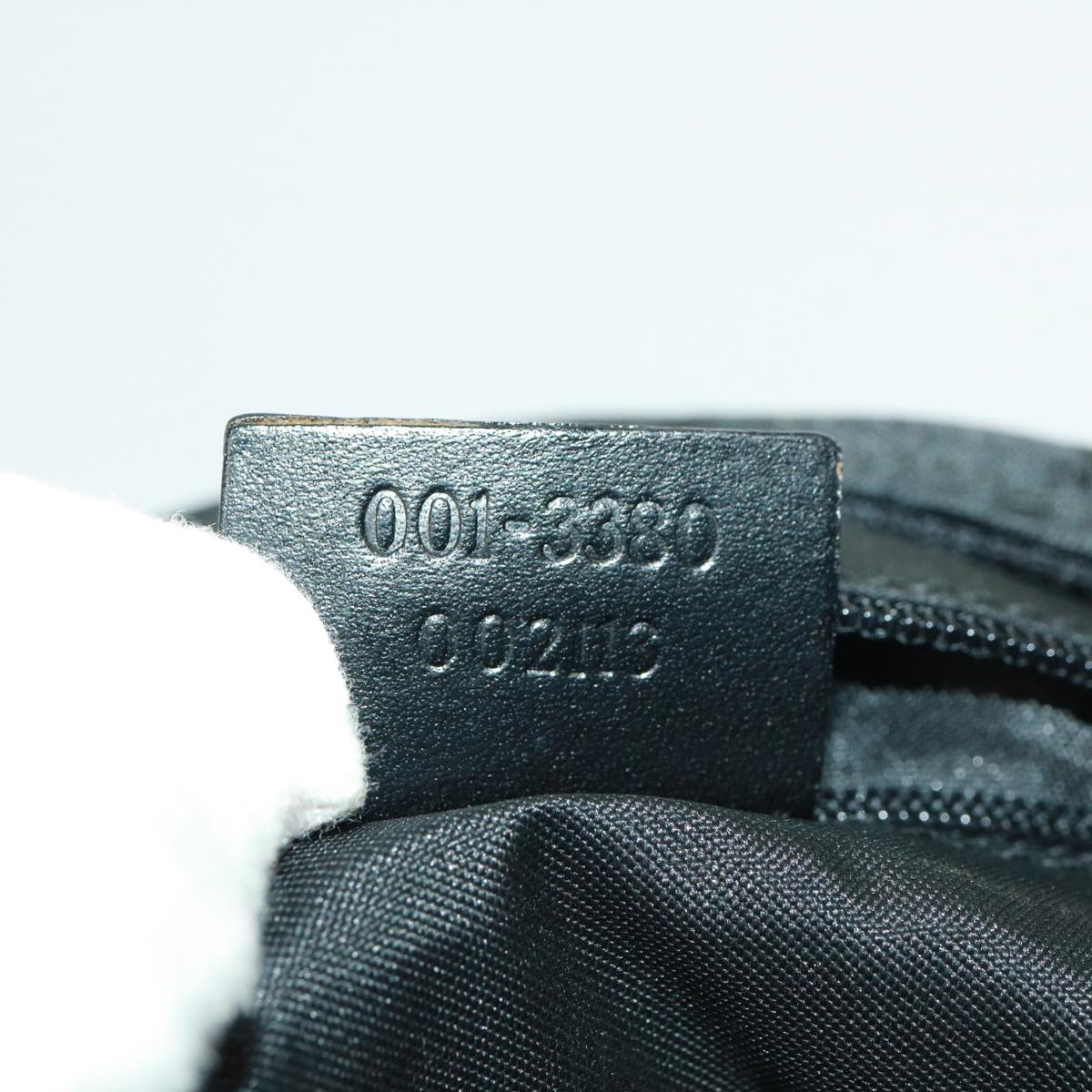 GUCCI GG Canvas Shoulder Bag Black 001 3380 Auth yk13085