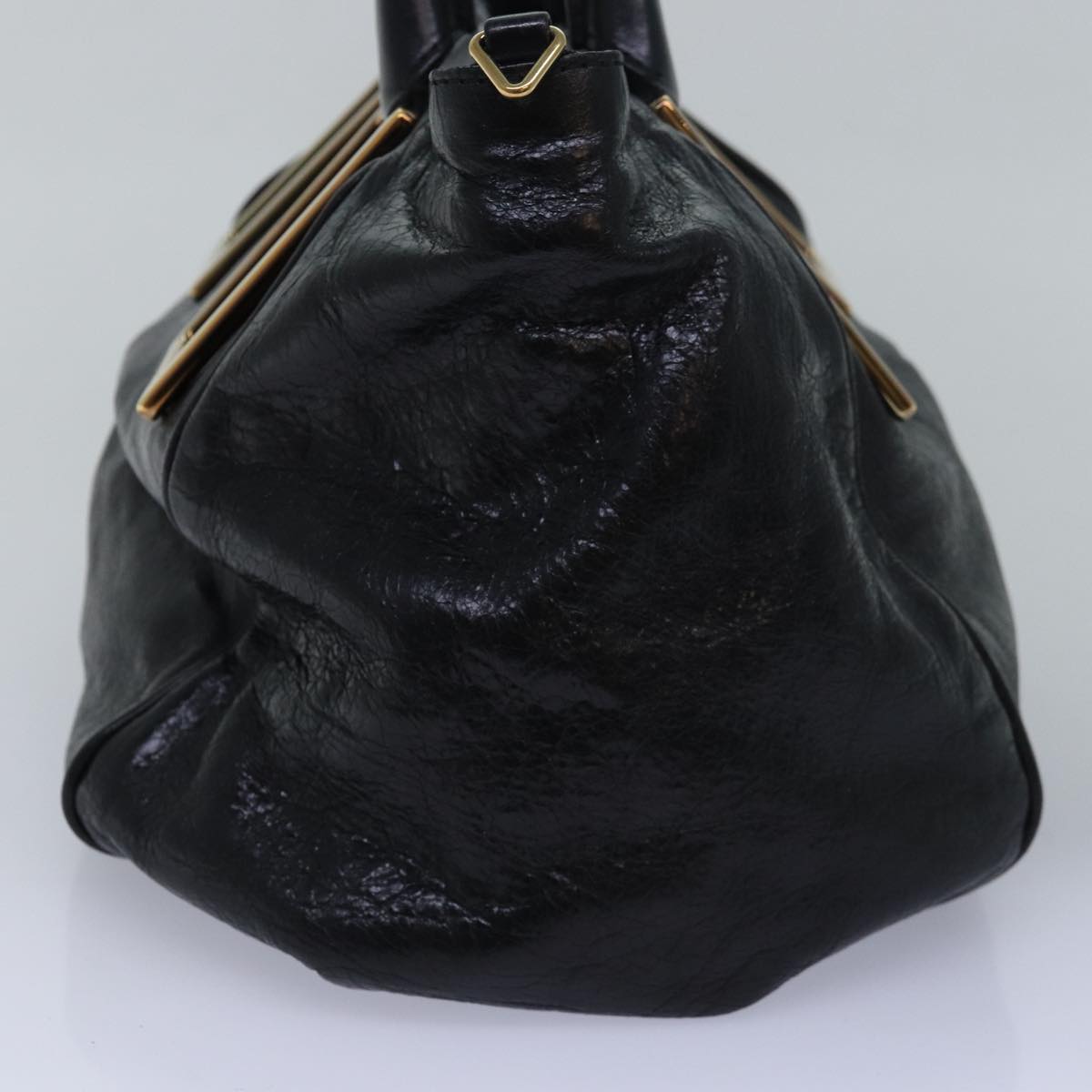 Chloe Etel Hand Bag Leather 2way Black Auth yk13096