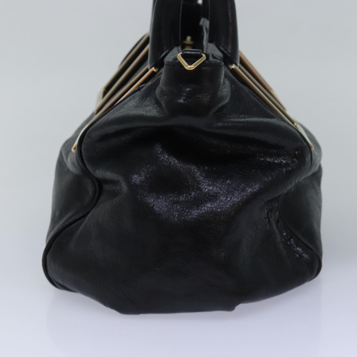 Chloe Etel Hand Bag Leather 2way Black Auth yk13096