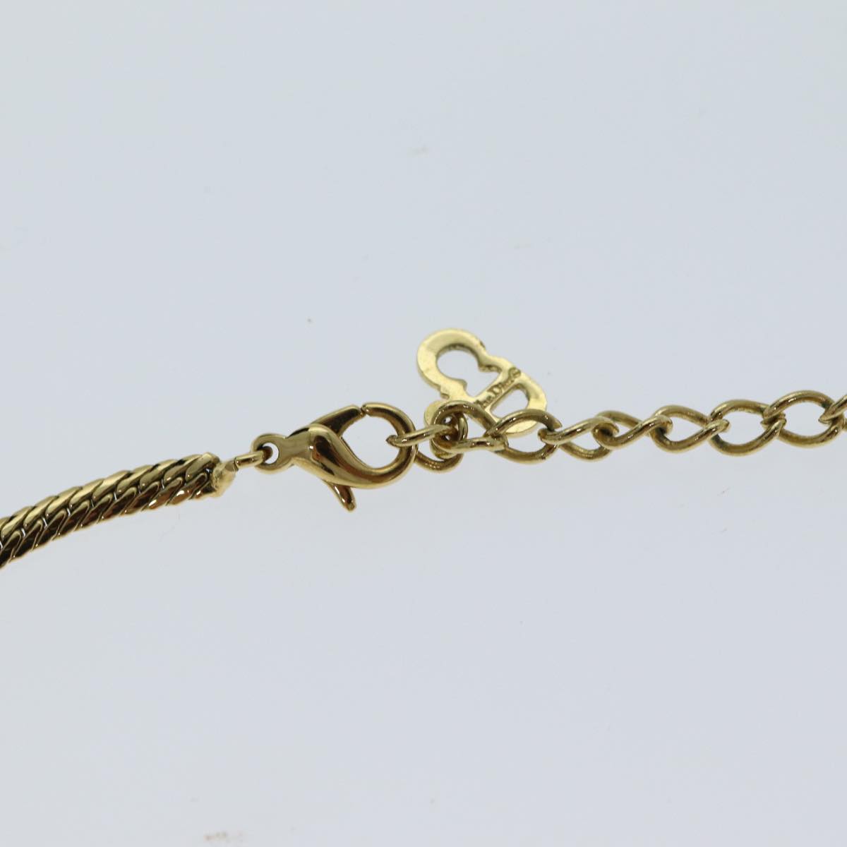 Christian Dior Necklace metal Gold Auth yk13097