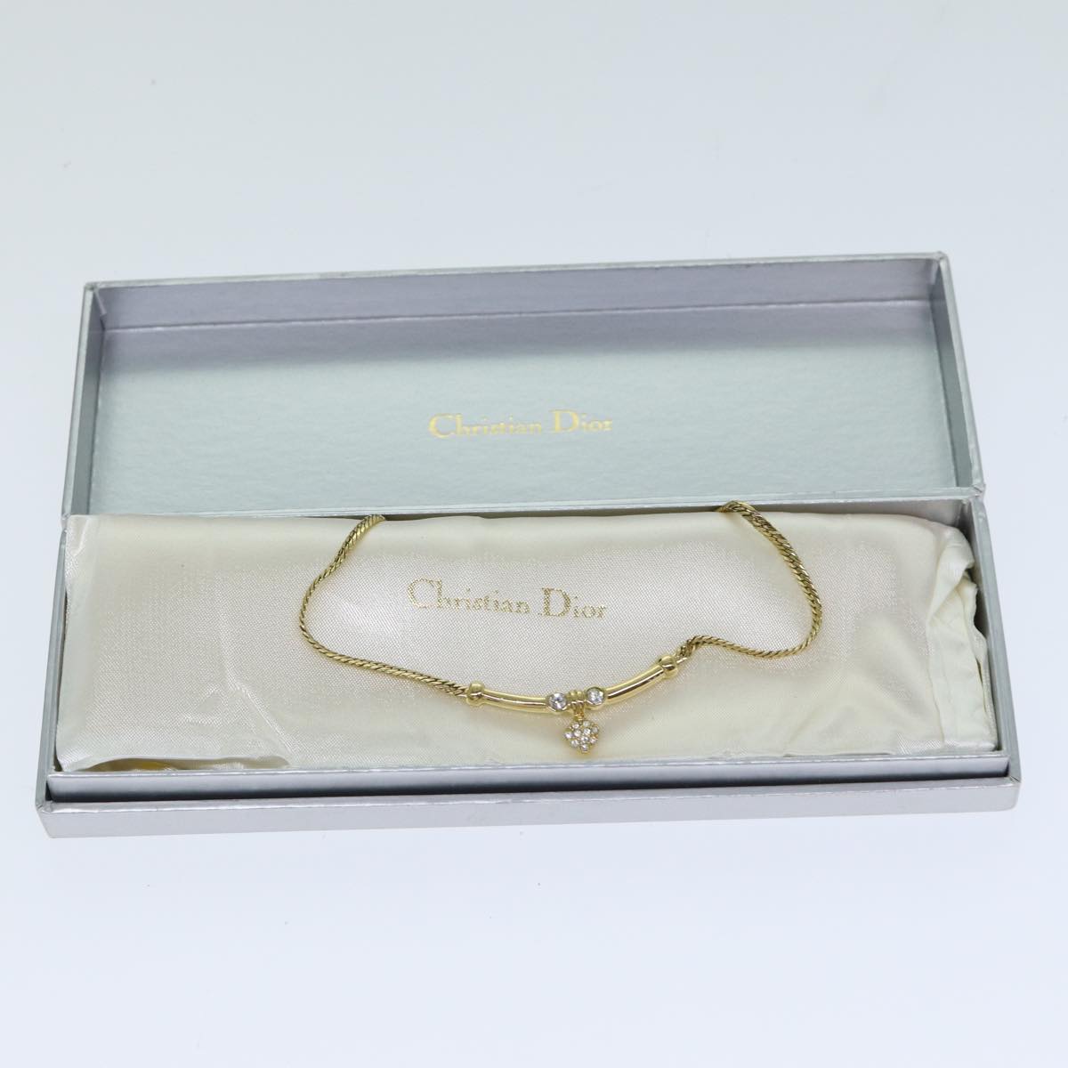 Christian Dior Necklace metal Gold Auth yk13097