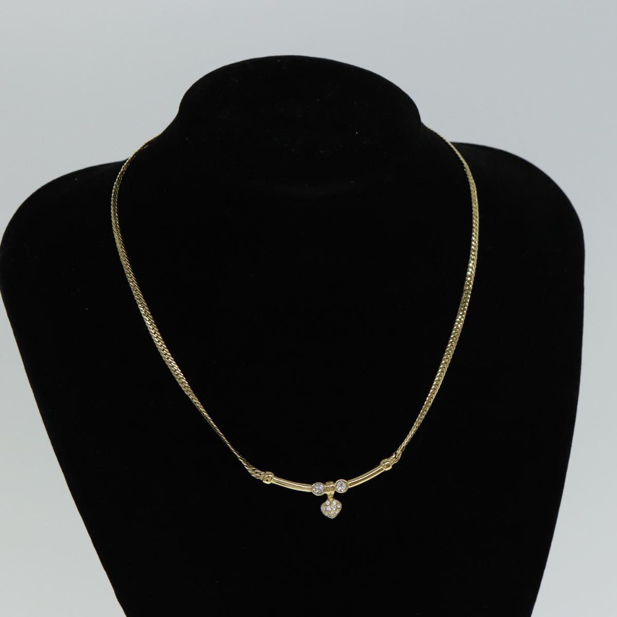 Christian Dior Necklace metal Gold Auth yk13097