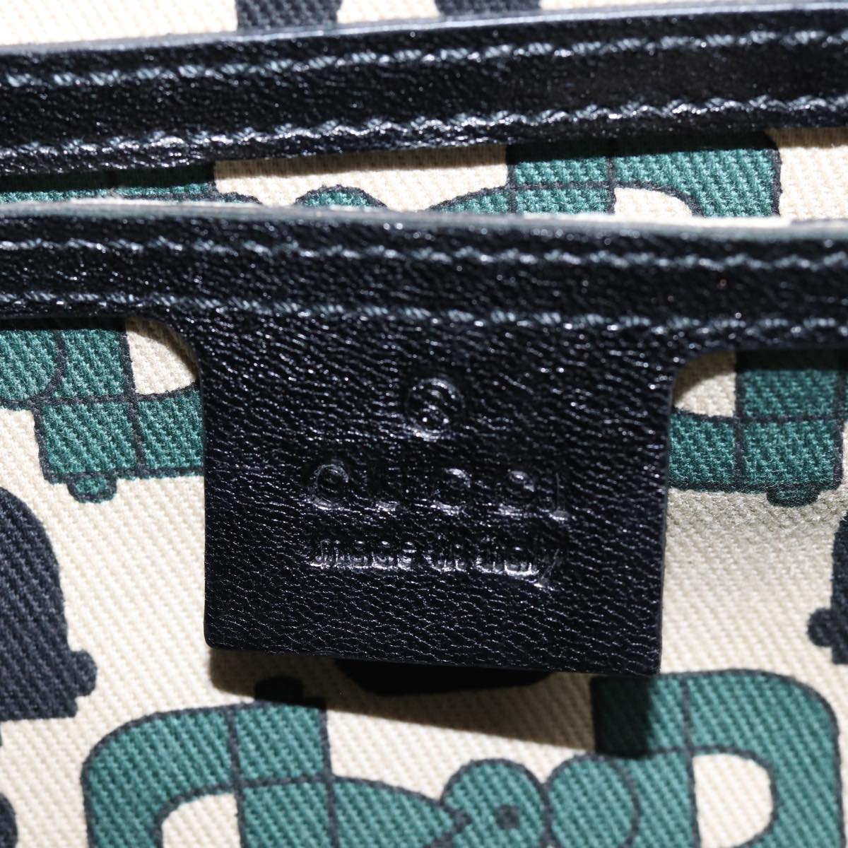 GUCCI Jackie GG Canvas Guccissima Hand Bag Black 203495 Auth yk13098