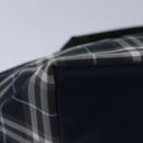 Burberrys Nova Check Blue Label Hand Bag Nylon Navy Auth yk13111-15