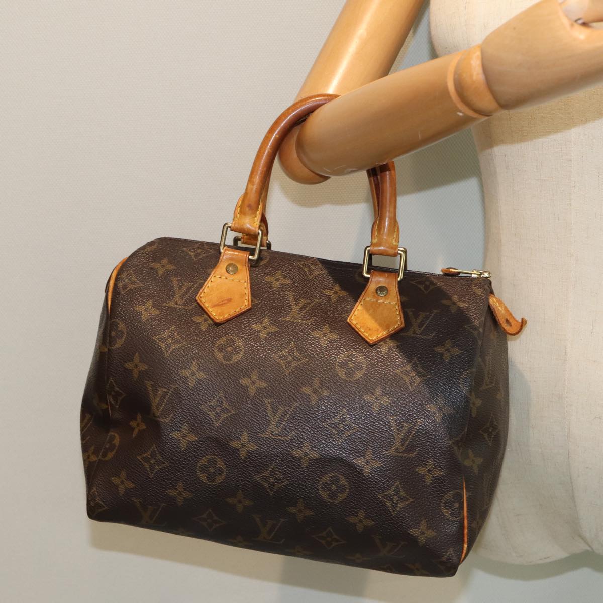 LOUIS VUITTON Monogram Speedy 25 Hand Bag M41528 LV Auth yk13138