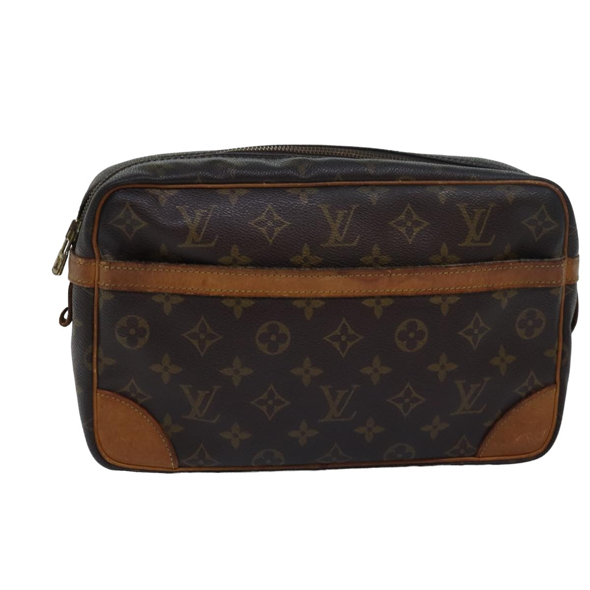 LOUIS VUITTON Monogram Compiegne 28 Clutch Bag M51845 LV Auth yk13140