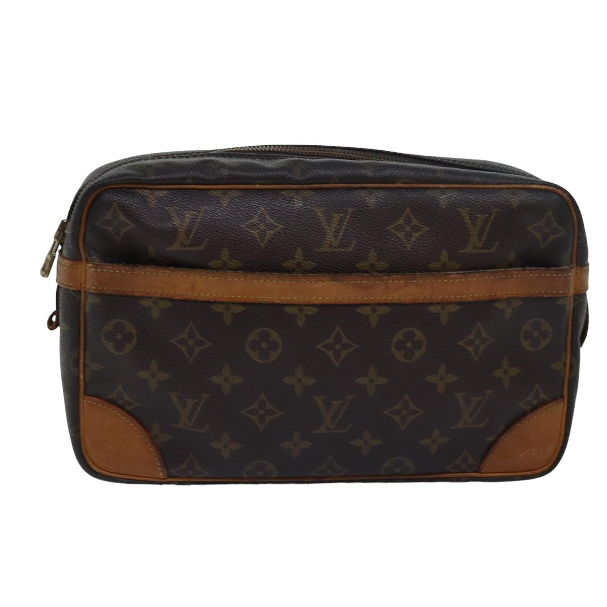 LOUIS VUITTON Monogram Compiegne 28 Clutch Bag M51845 LV Auth yk13140