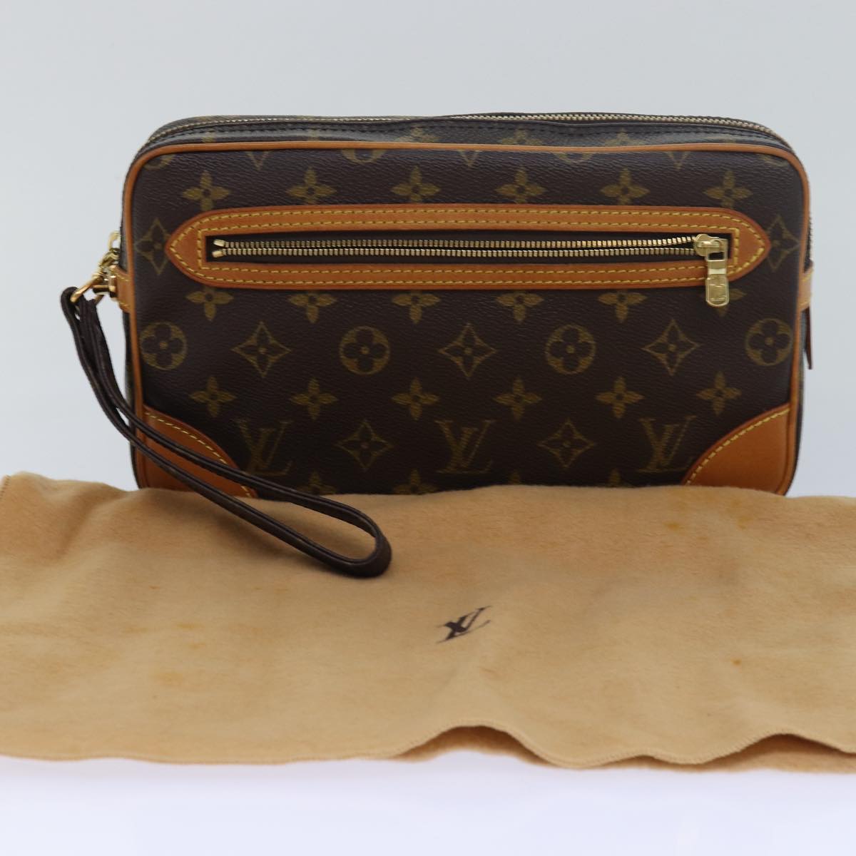 LOUIS VUITTON Monogram Marly Dragonne GM Clutch Bag M51825 LV Auth yk13217