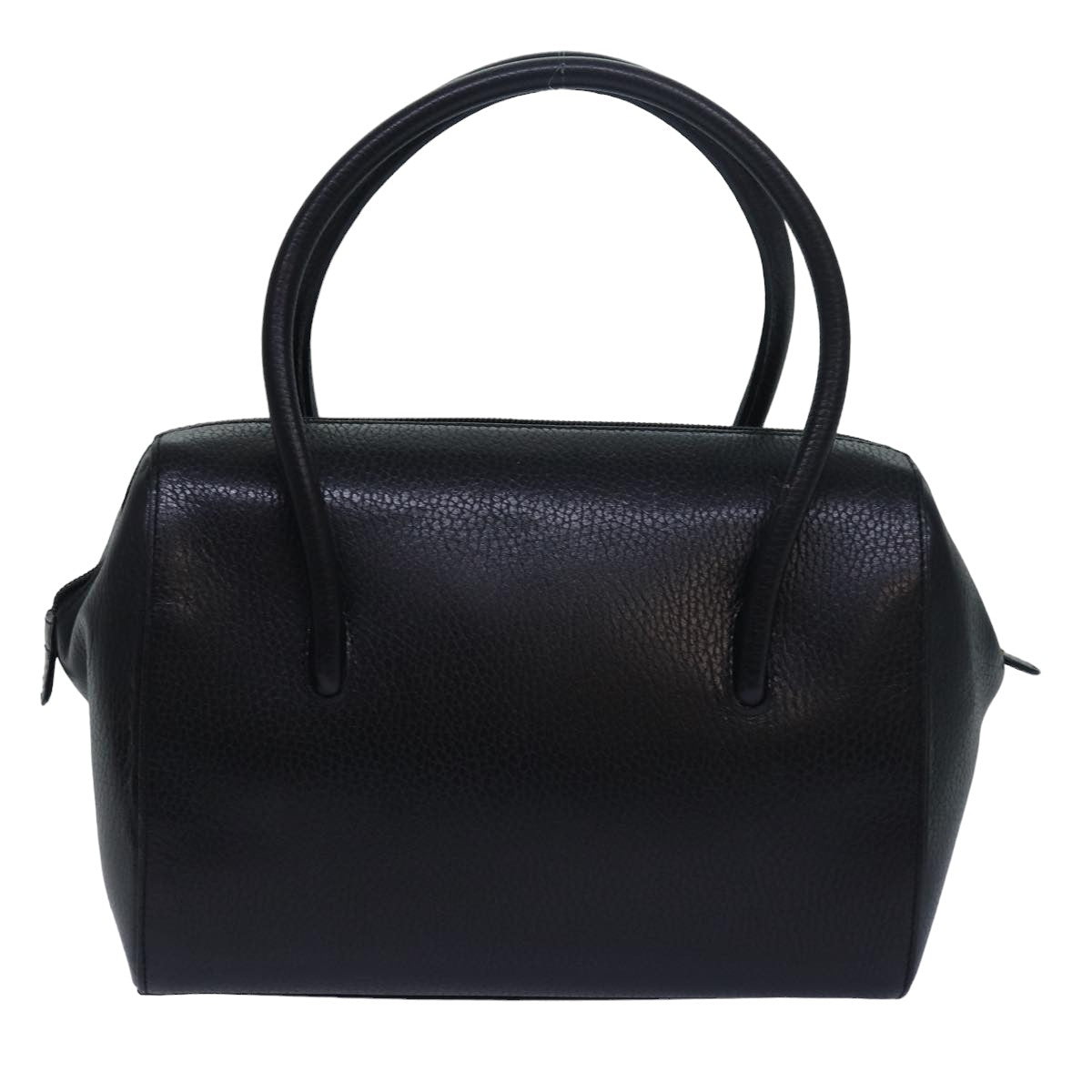 CARTIER Hand Bag Leather Black Auth yk13249 - 0