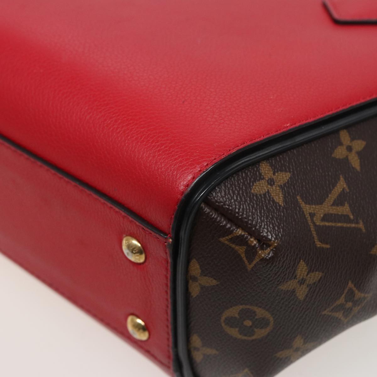 LOUIS VUITTON Monogram Kimono PM Hand Bag Red M41856 LV Auth yk13252A