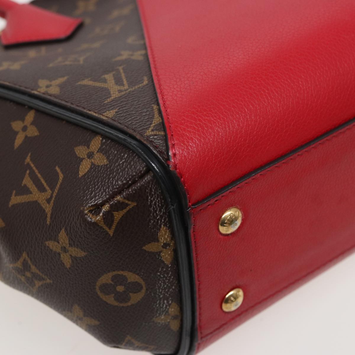 LOUIS VUITTON Monogram Kimono PM Hand Bag Red M41856 LV Auth yk13252A