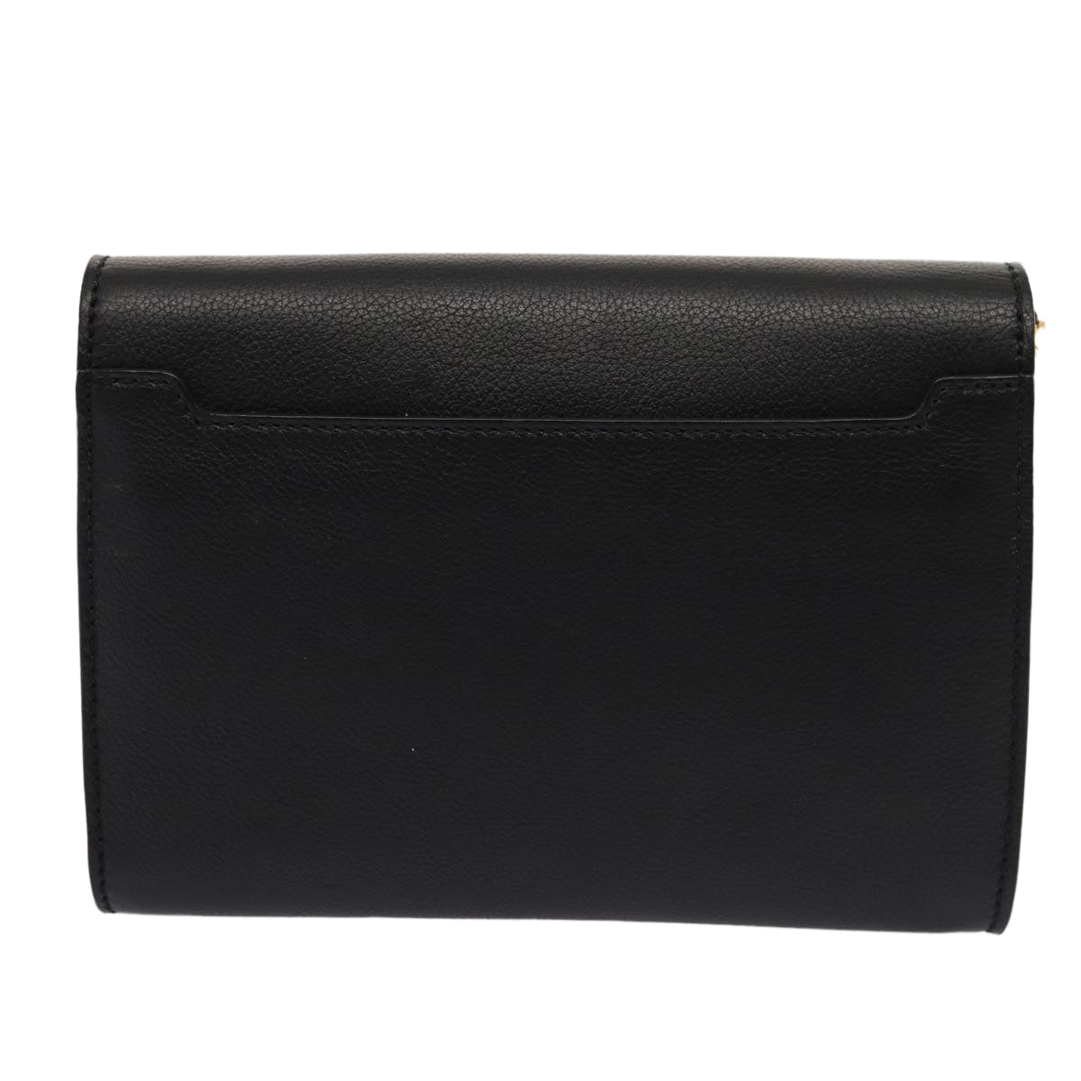 BALLY Shoulder Bag Leather Black Auth yk13281 - 0