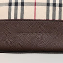 BURBERRY Nova Check Tote Bag Canvas Beige Auth yk13282-17