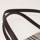 BURBERRY Nova Check Tote Bag Canvas Beige Auth yk13282-8