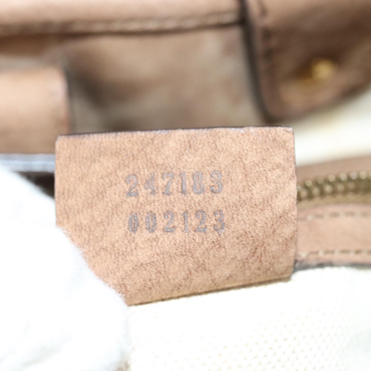 GUCCI GG Canvas Running Hand Bag Beige 247183 Auth yk13303