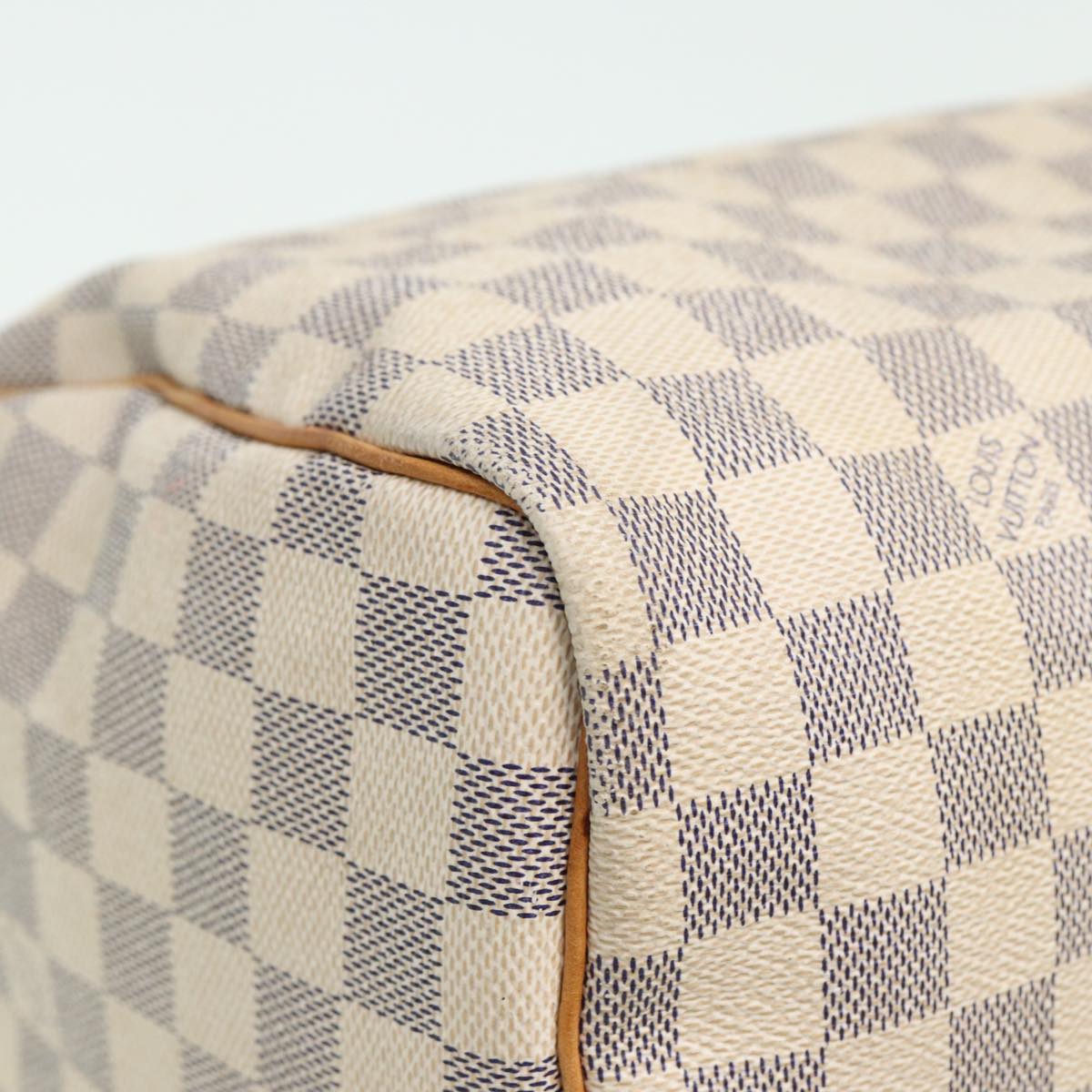 LOUIS VUITTON Damier Azur Speedy 30 Hand Bag N41533 LV Auth yk13352