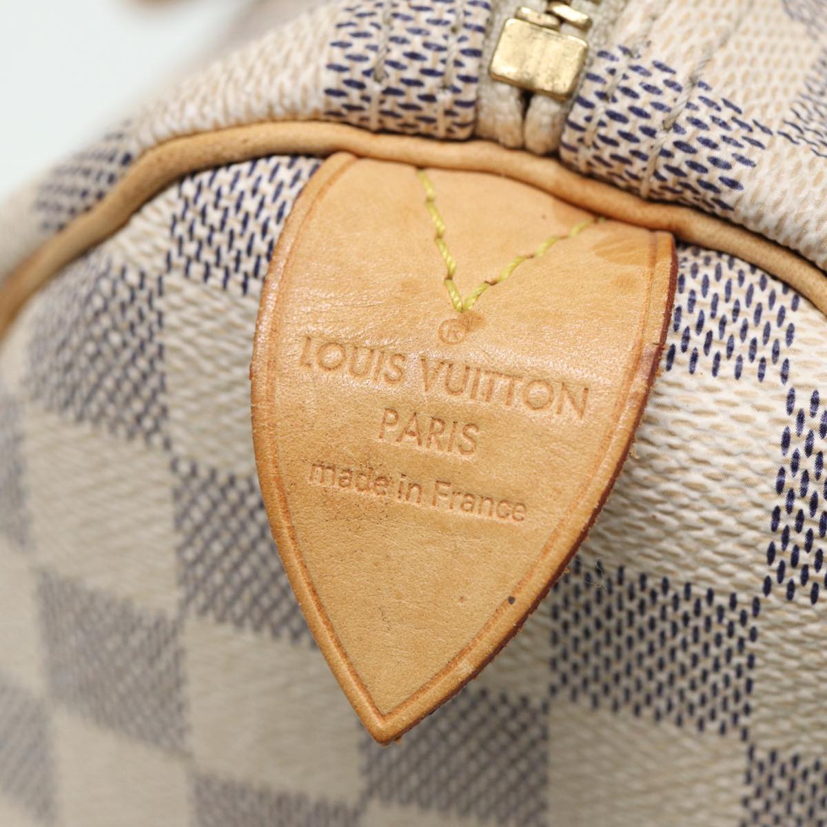 LOUIS VUITTON Damier Azur Speedy 30 Hand Bag N41533 LV Auth yk13352