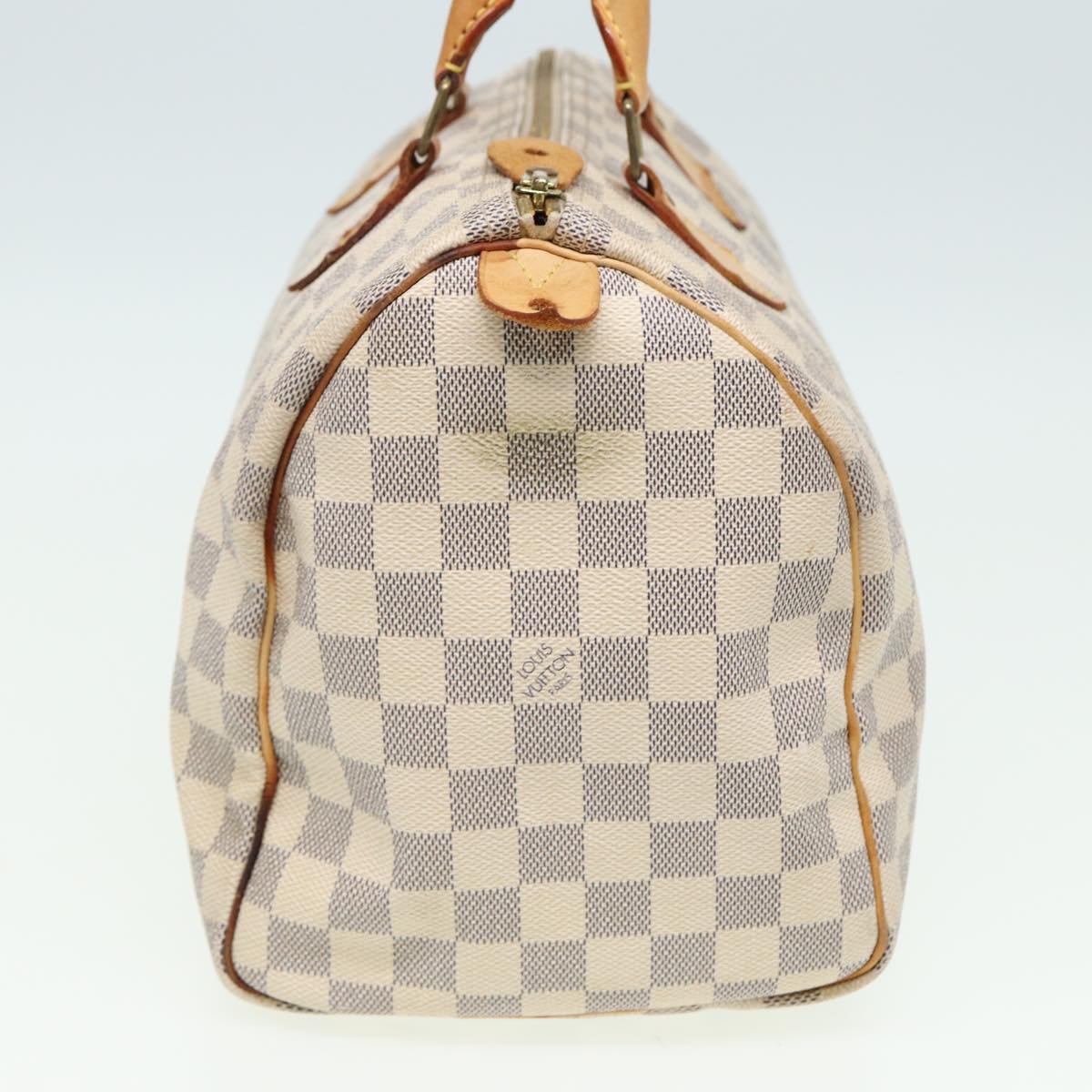 LOUIS VUITTON Damier Azur Speedy 30 Hand Bag N41533 LV Auth yk13352